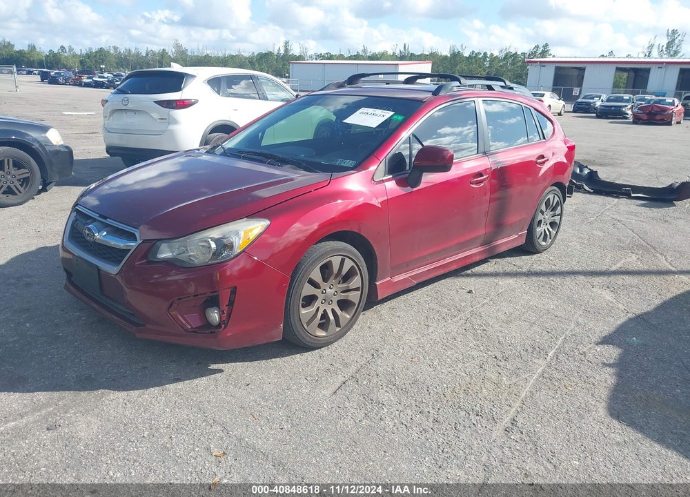 2012 SUBARU IMPREZA 2.0I SPORT PREMIUM VIN: JF1GPAL6XCH241592