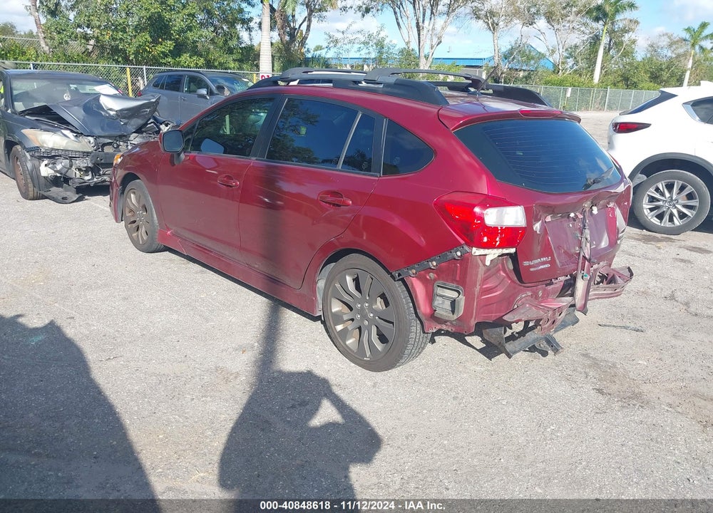 2012 SUBARU IMPREZA 2.0I SPORT PREMIUM VIN: JF1GPAL6XCH241592
