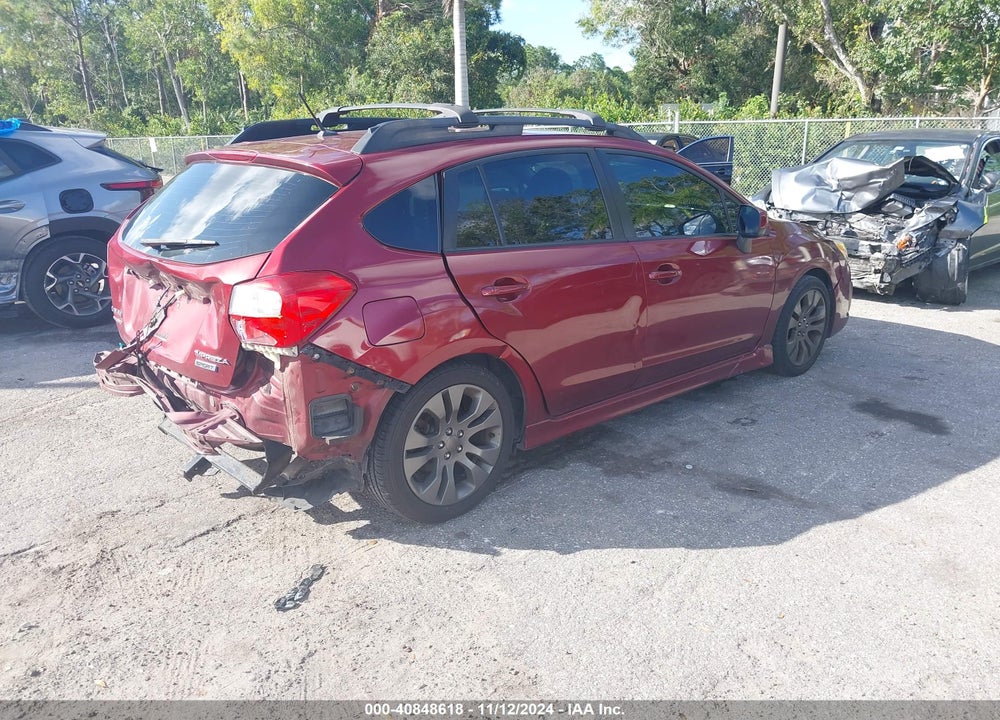 2012 SUBARU IMPREZA 2.0I SPORT PREMIUM VIN: JF1GPAL6XCH241592