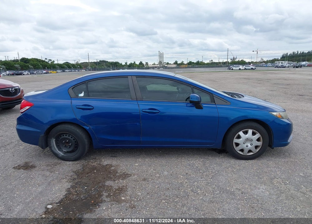 2013 HONDA CIVIC LX VIN: 19XFB2F59DE088336