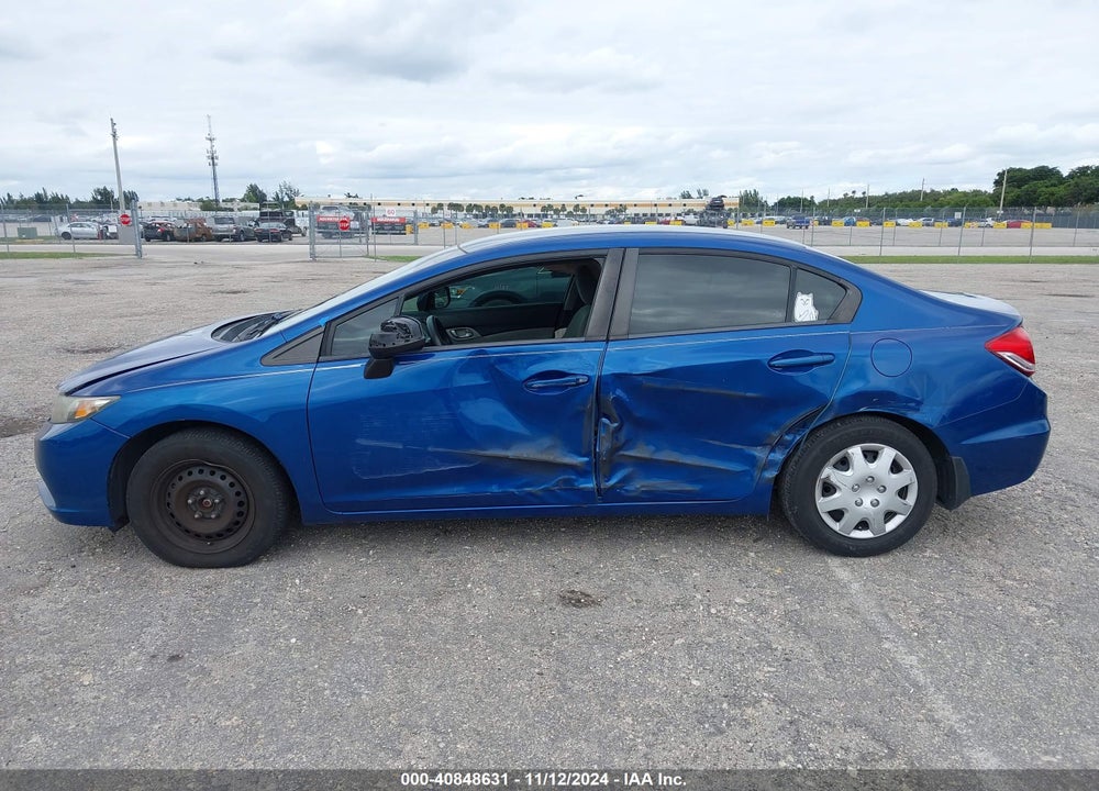 2013 HONDA CIVIC LX VIN: 19XFB2F59DE088336