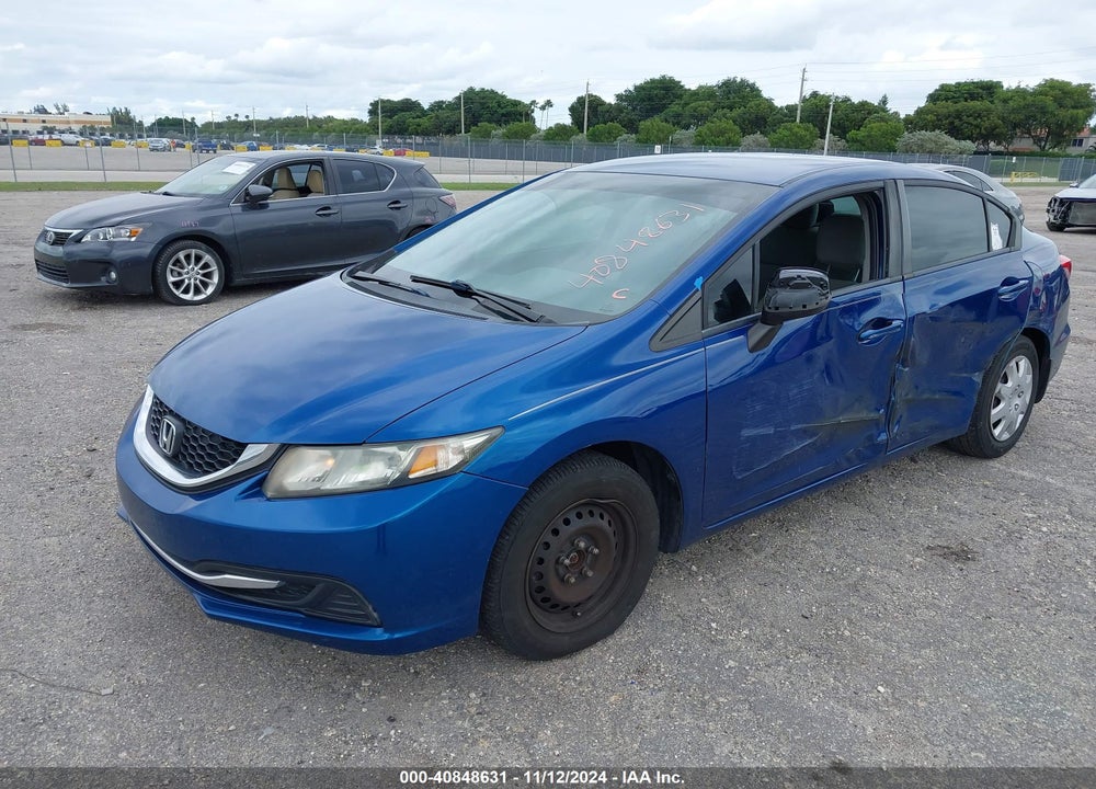 2013 HONDA CIVIC LX VIN: 19XFB2F59DE088336