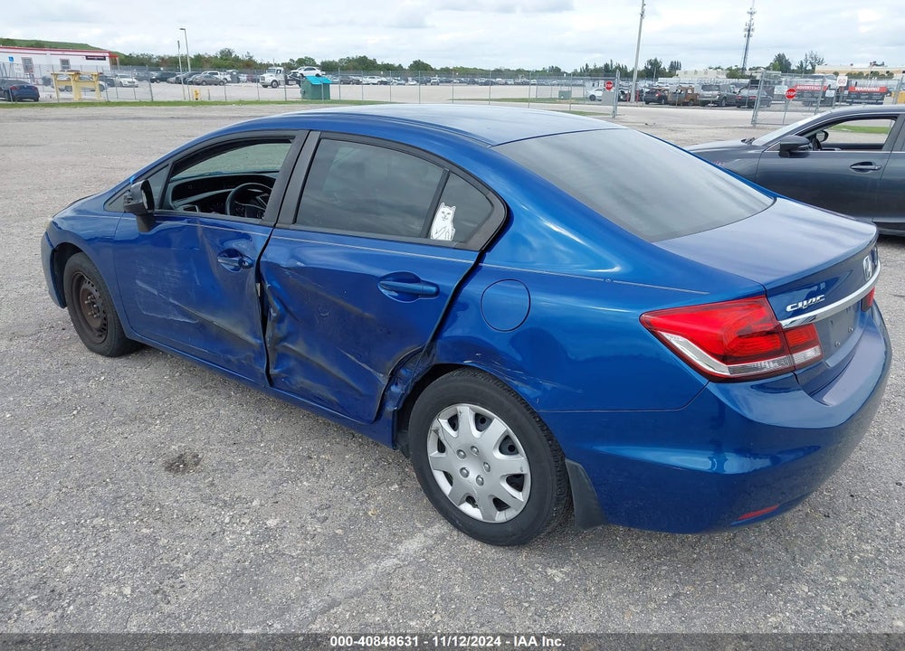 2013 HONDA CIVIC LX VIN: 19XFB2F59DE088336