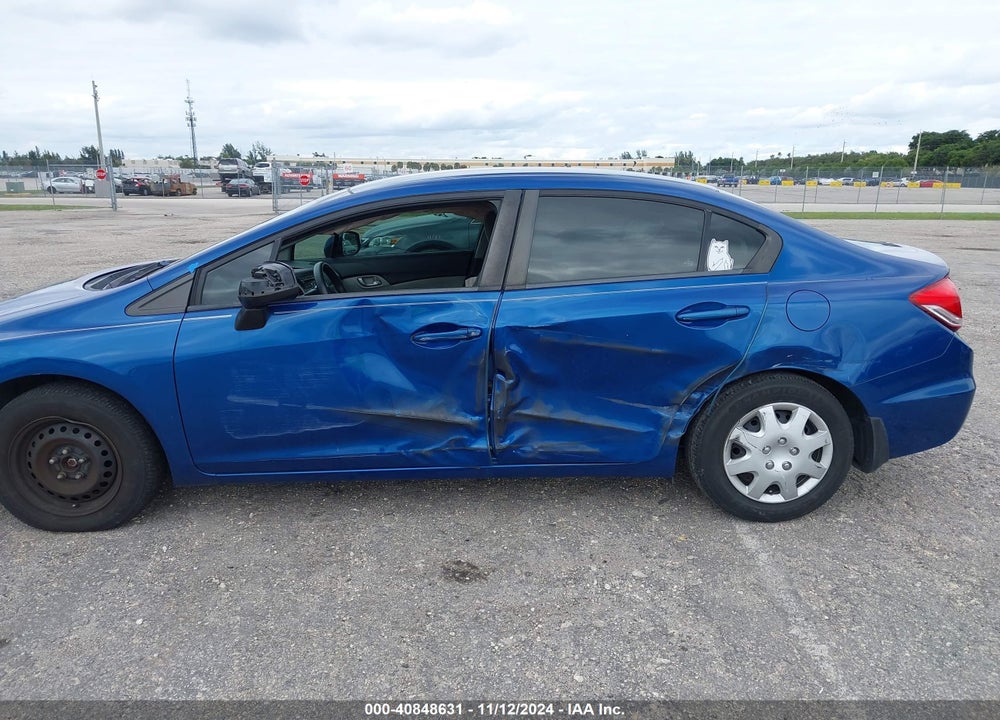2013 HONDA CIVIC LX VIN: 19XFB2F59DE088336