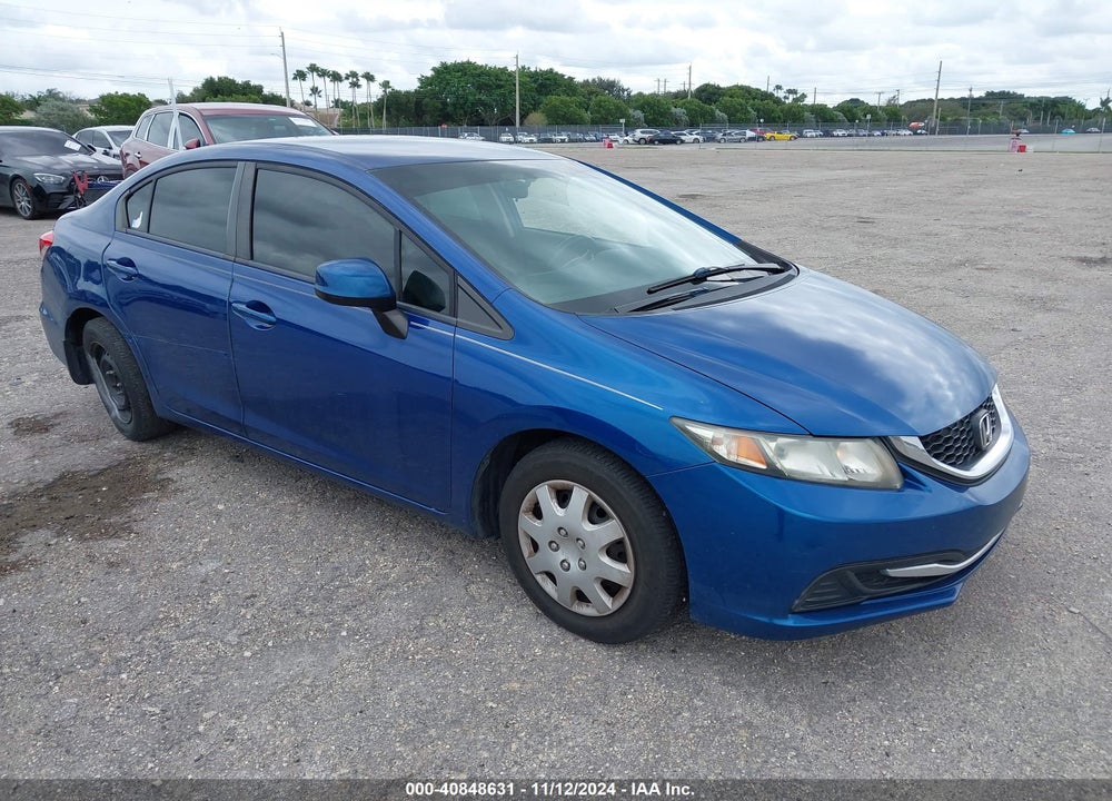 2013 HONDA CIVIC LX VIN: 19XFB2F59DE088336