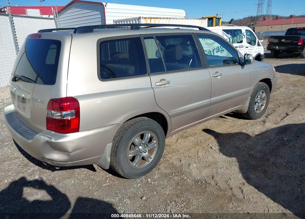 2005 TOYOTA HIGHLANDER V6 VIN: JTEDP21A650074655