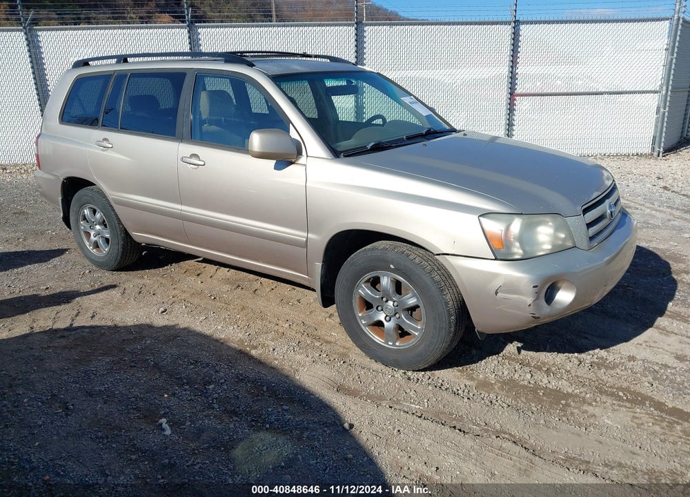 2005 TOYOTA HIGHLANDER V6 VIN: JTEDP21A650074655
