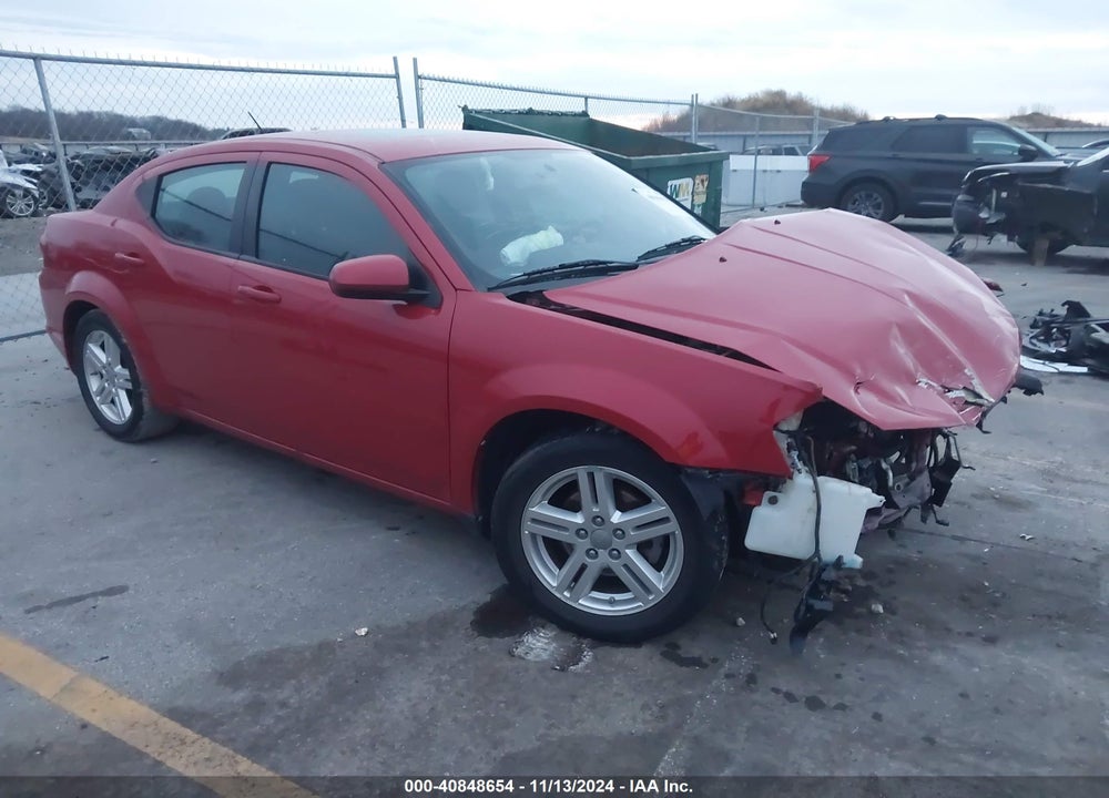2013 DODGE AVENGER SXT VIN: 1C3CDZCG3DN572479