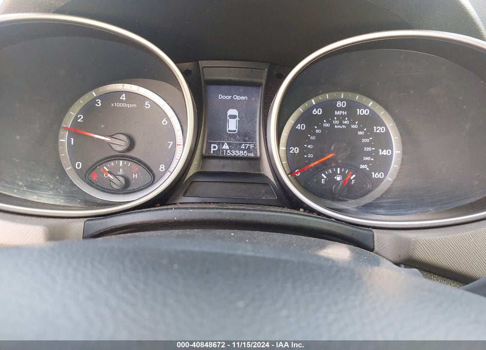 2013 HYUNDAI SANTA FE GLS VIN: KM8SNDHFXDU009132