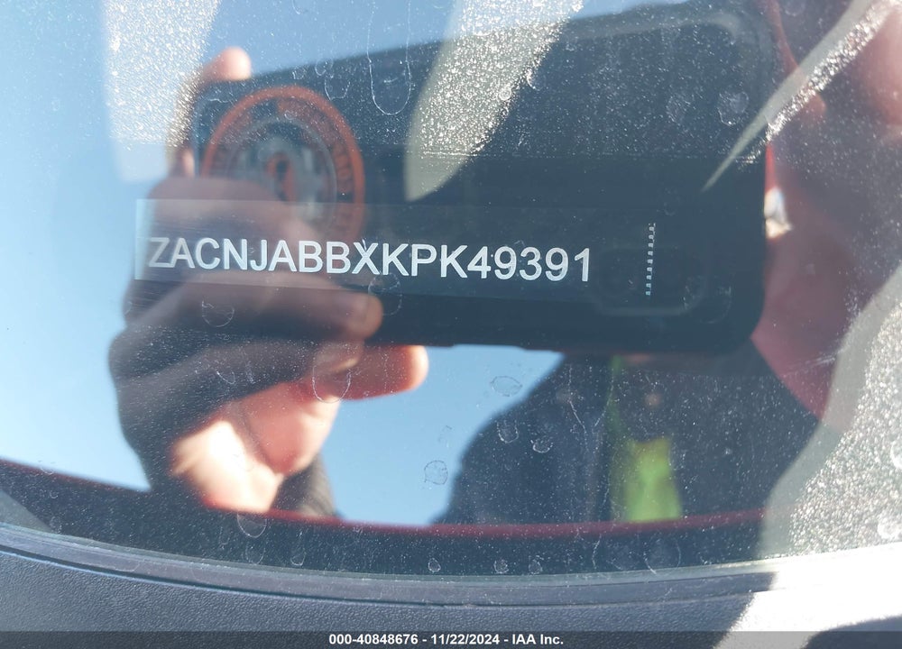 2019 JEEP RENEGADE LATITUDE FWD VIN: ZACNJABBXKPK49391