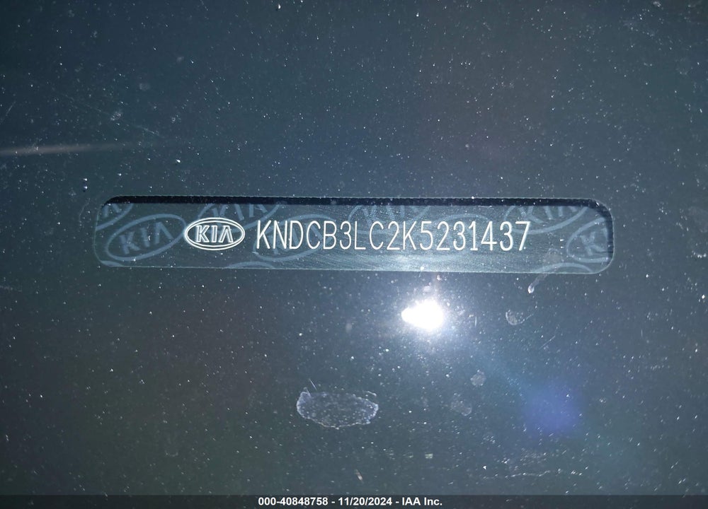 2019 KIA NIRO LX VIN: KNDCB3LC2K5231437