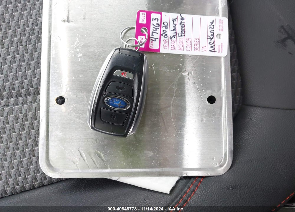 2020 SUBARU FORESTER SPORT VIN: JF2SKARC5LH605144
