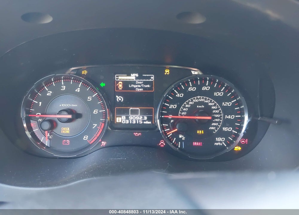 2020 SUBARU WRX LIMITED VIN: JF1VA1H65L9829508