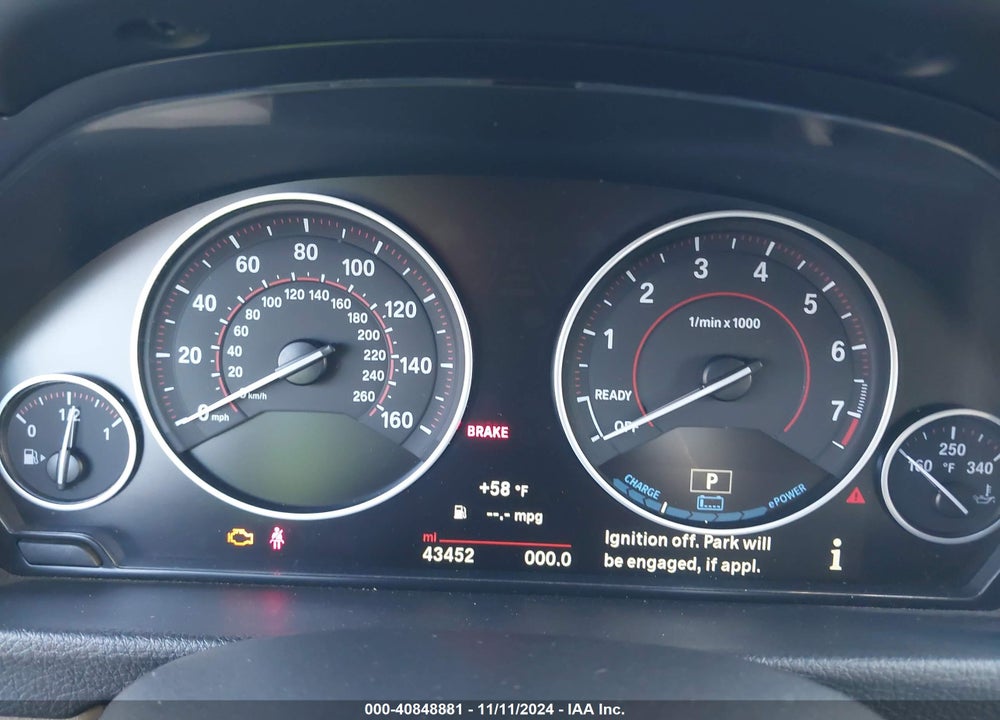 2017 BMW 330E IPERFORMANCE VIN: WBA8E1C33HA158626