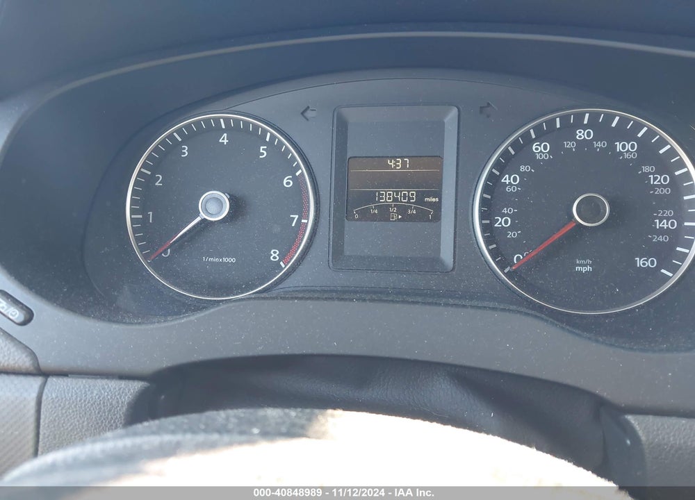 2012 VOLKSWAGEN JETTA 2.5L SE VIN: 3VWDP7AJ3CM418080