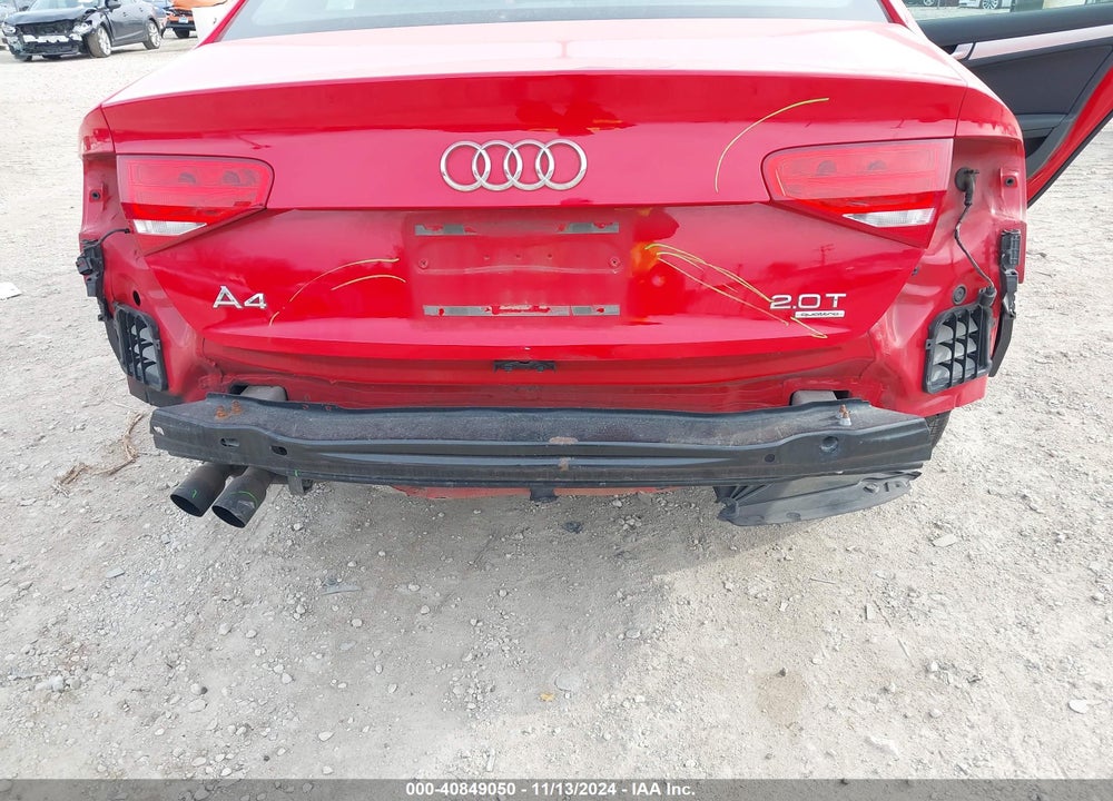 2013 AUDI A4 2.0T PREMIUM VIN: WAUBFAFL3DA160899