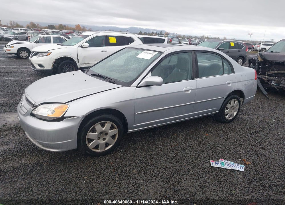 2002 HONDA CIVIC EX VIN: 2HGES26792H584317
