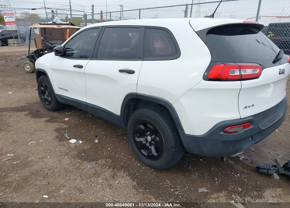 2017 JEEP CHEROKEE SPORT 4X4 VIN: 1C4PJMAS9HW631454