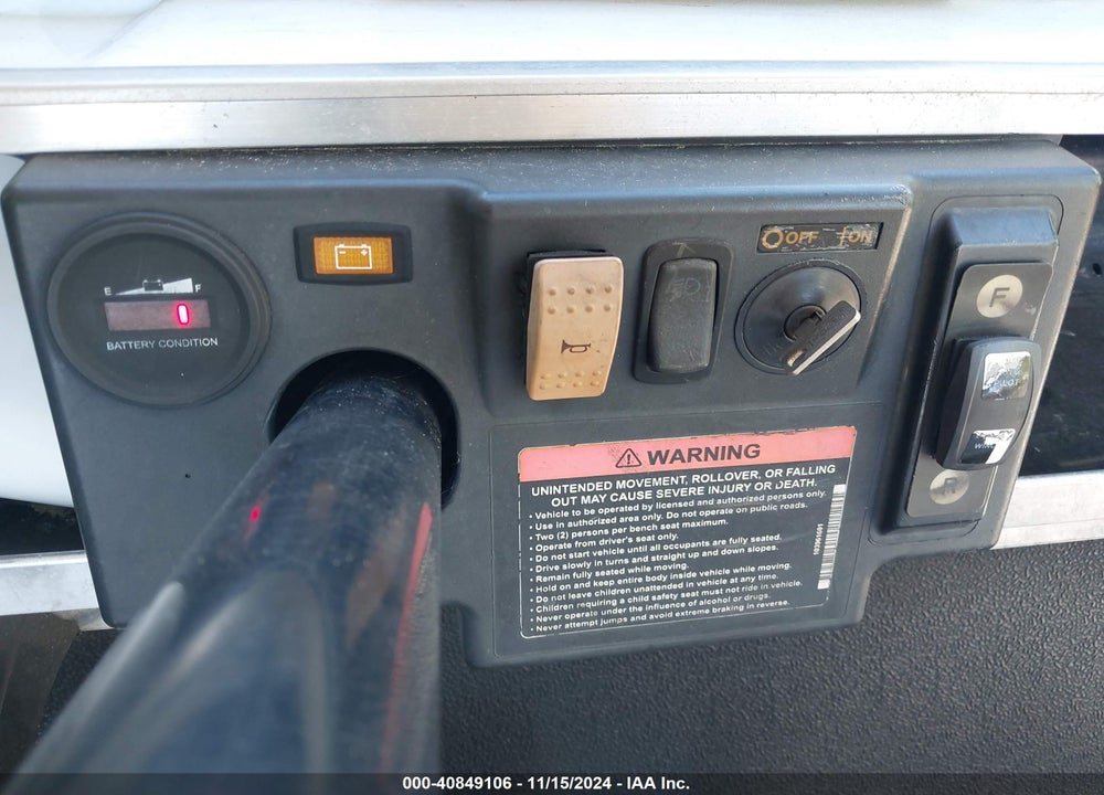 2015 CUSHMAN GOLF CART OTHER VIN: 31269780000000000