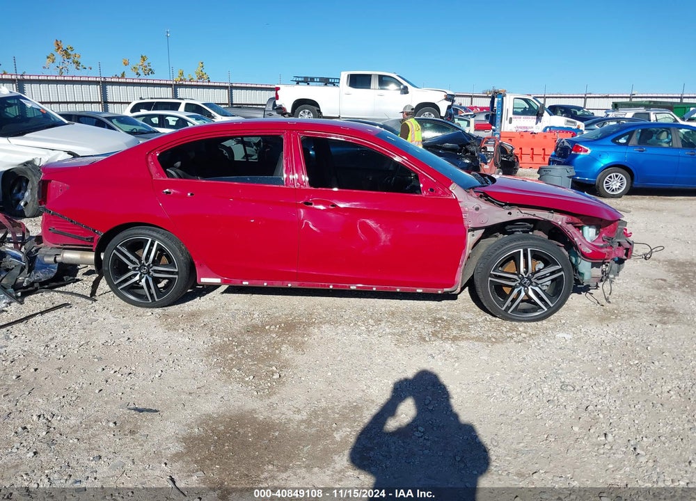 2016 HONDA ACCORD SPORT VIN: 1HGCR2F51GA228192