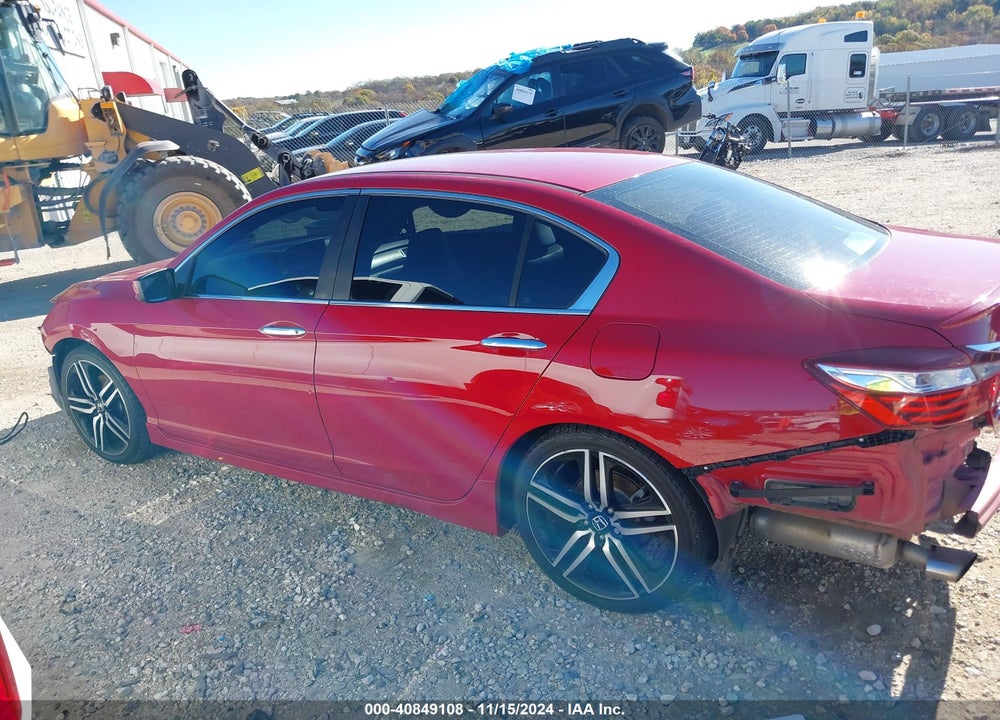 2016 HONDA ACCORD SPORT VIN: 1HGCR2F51GA228192