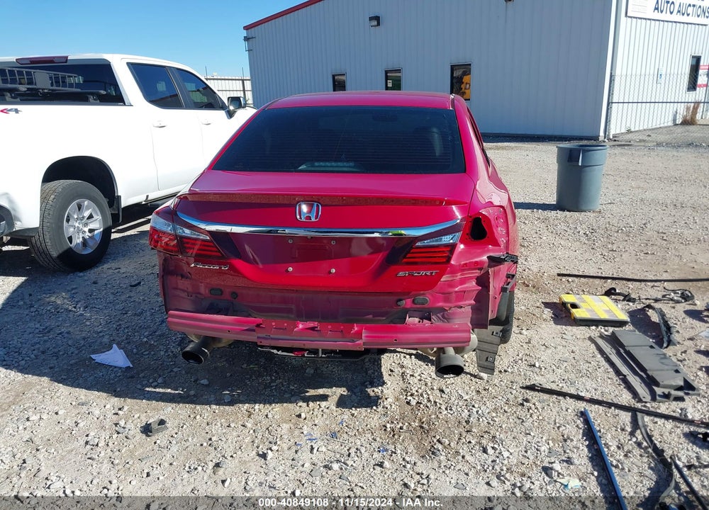 2016 HONDA ACCORD SPORT VIN: 1HGCR2F51GA228192