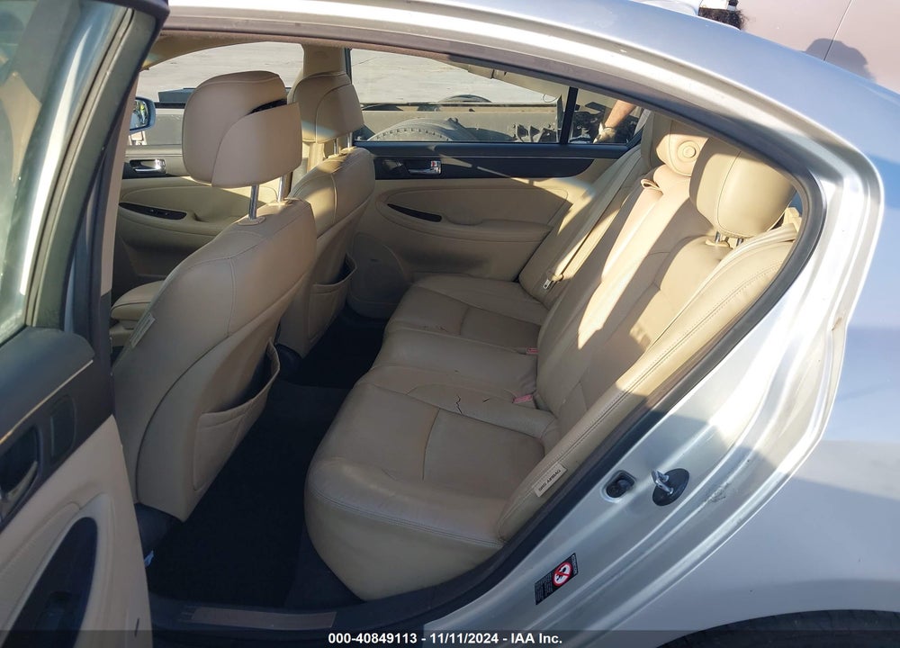 2011 HYUNDAI GENESIS 3.8 VIN: KMHGC4DE4BU122709