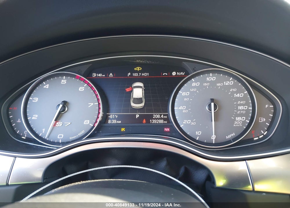2013 AUDI S7 4.0T PRESTIGE VIN: WAUW2AFC3DN037593