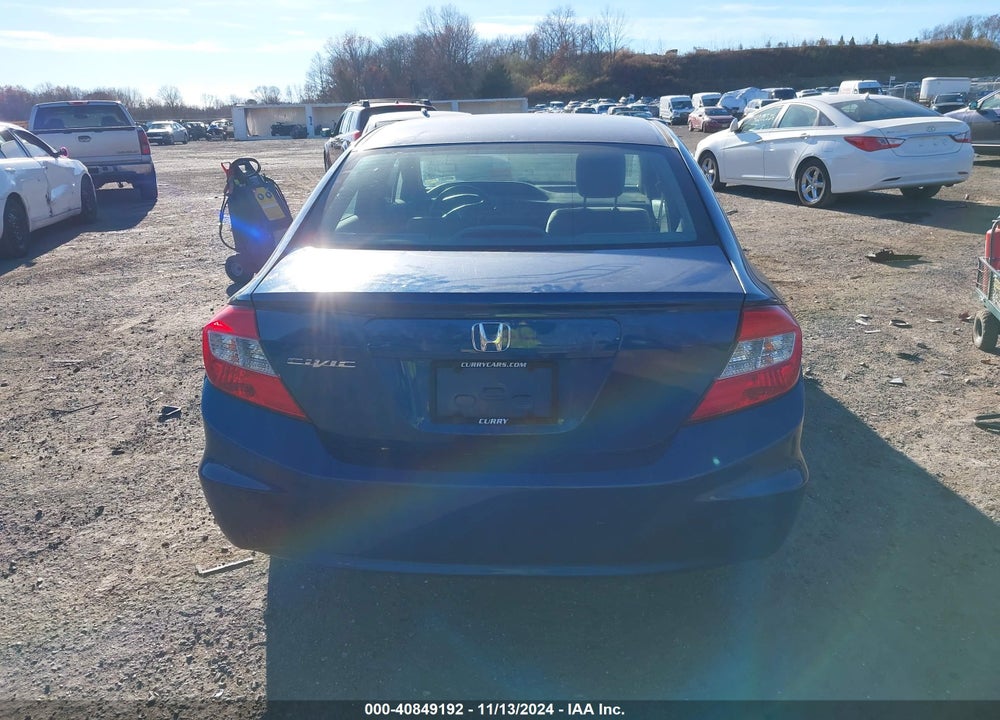 2012 HONDA CIVIC LX VIN: 19XFB2F5XCE326905