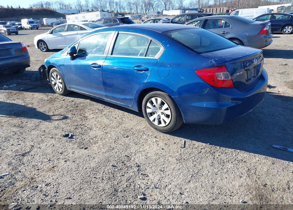 2012 HONDA CIVIC LX VIN: 19XFB2F5XCE326905