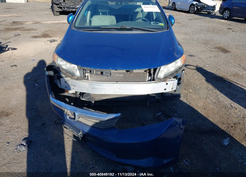 2012 HONDA CIVIC LX VIN: 19XFB2F5XCE326905