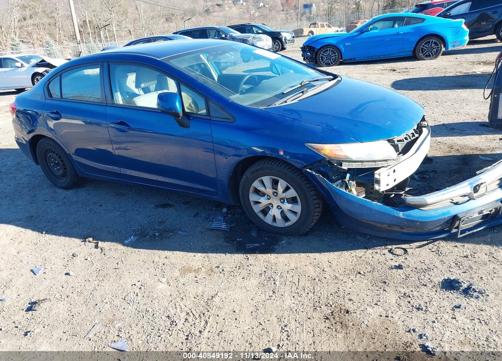 2012 HONDA CIVIC LX VIN: 19XFB2F5XCE326905