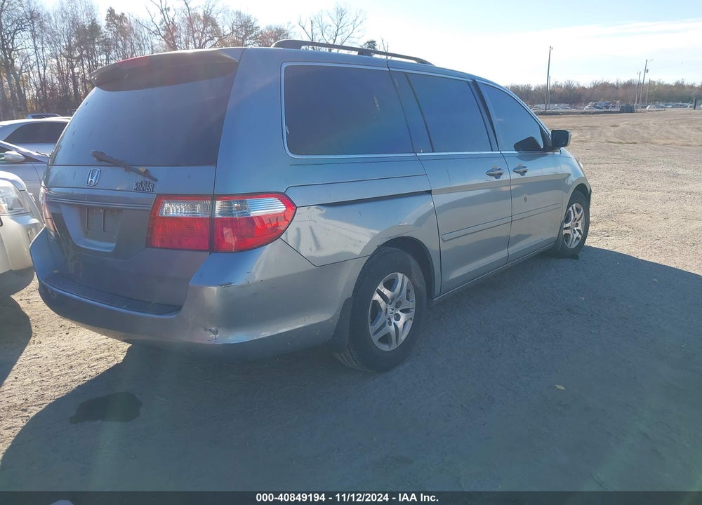 2006 HONDA ODYSSEY EX-L VIN: 5FNRL38736B005849