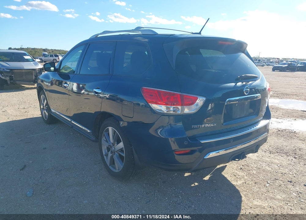 2013 NISSAN PATHFINDER PLATINUM VIN: 5N1AR2MN2DC642361