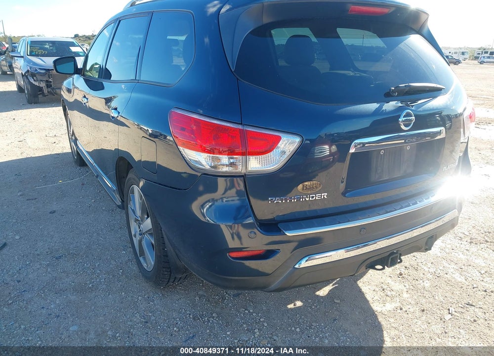 2013 NISSAN PATHFINDER PLATINUM VIN: 5N1AR2MN2DC642361