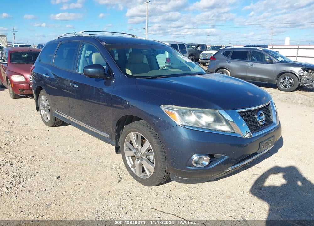 2013 NISSAN PATHFINDER PLATINUM VIN: 5N1AR2MN2DC642361