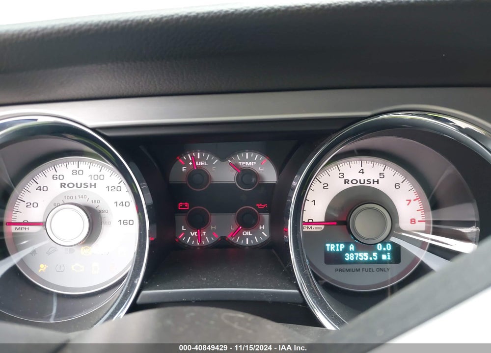 2012 FORD MUSTANG GT PREMIUM VIN: 1ZVBP8CFXC5229048