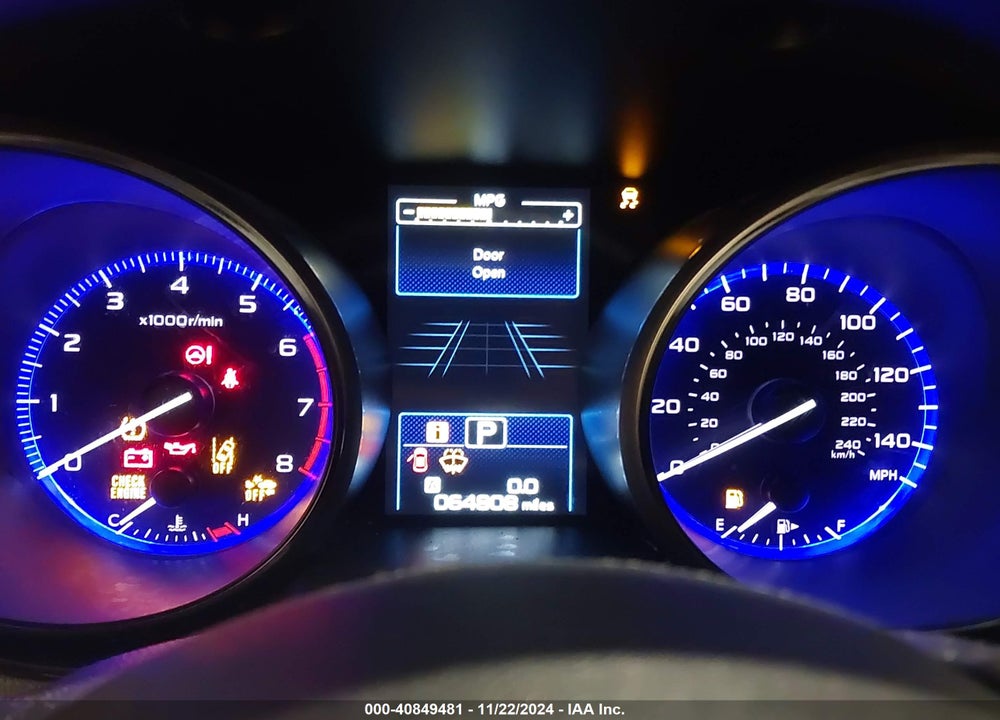 2019 SUBARU OUTBACK 2.5I PREMIUM VIN: 4S4BSAFC6K3330586