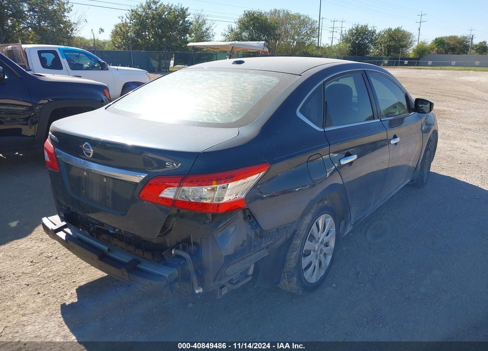 2015 NISSAN SENTRA SV VIN: 3N1AB7AP7FL657847