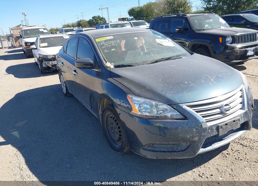 2015 NISSAN SENTRA SV VIN: 3N1AB7AP7FL657847