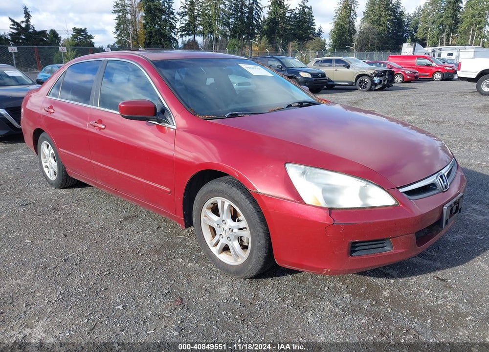 2007 HONDA ACCORD 2.4 EX VIN: 1HGCM567X7A051109