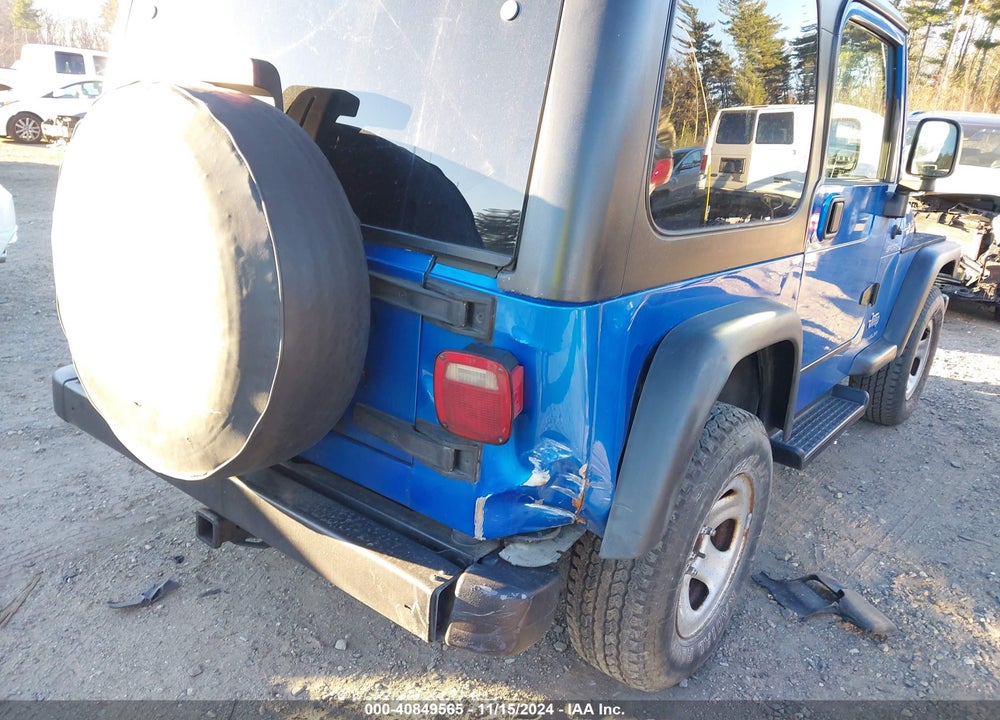 2003 JEEP WRANGLER SPORT VIN: 1J4FA49S83P320756