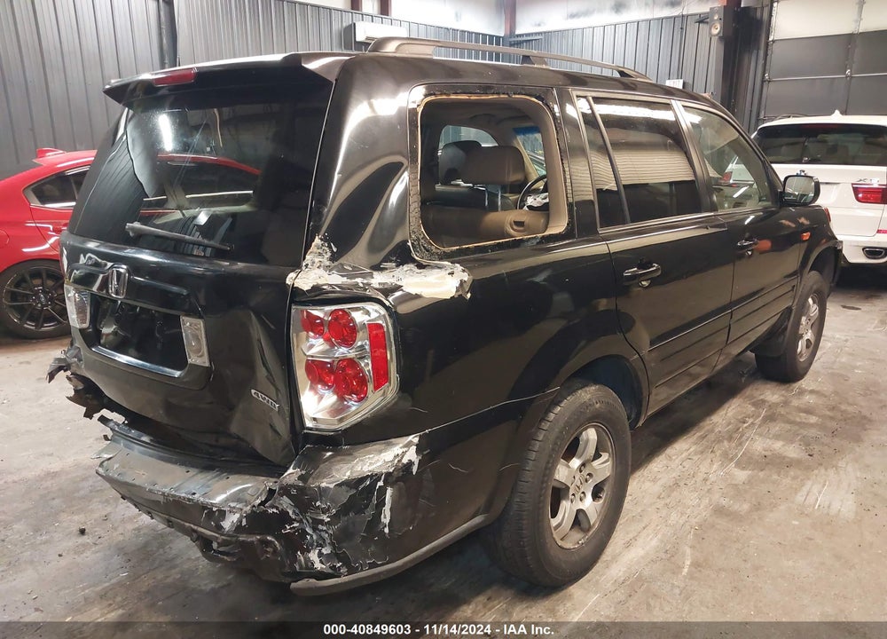 2008 HONDA PILOT EX-L VIN: 5FNYF18588B024423