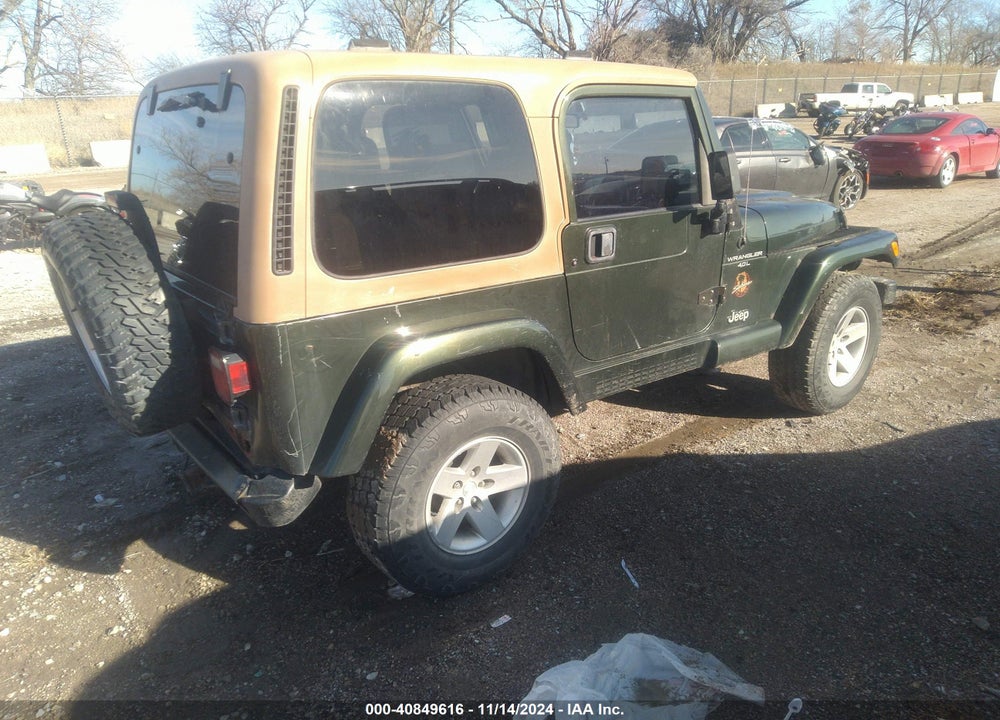 1998 JEEP WRANGLER SAHARA VIN: 1J4FY49S6WP705281