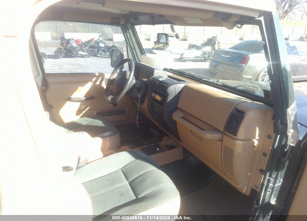 1998 JEEP WRANGLER SAHARA VIN: 1J4FY49S6WP705281