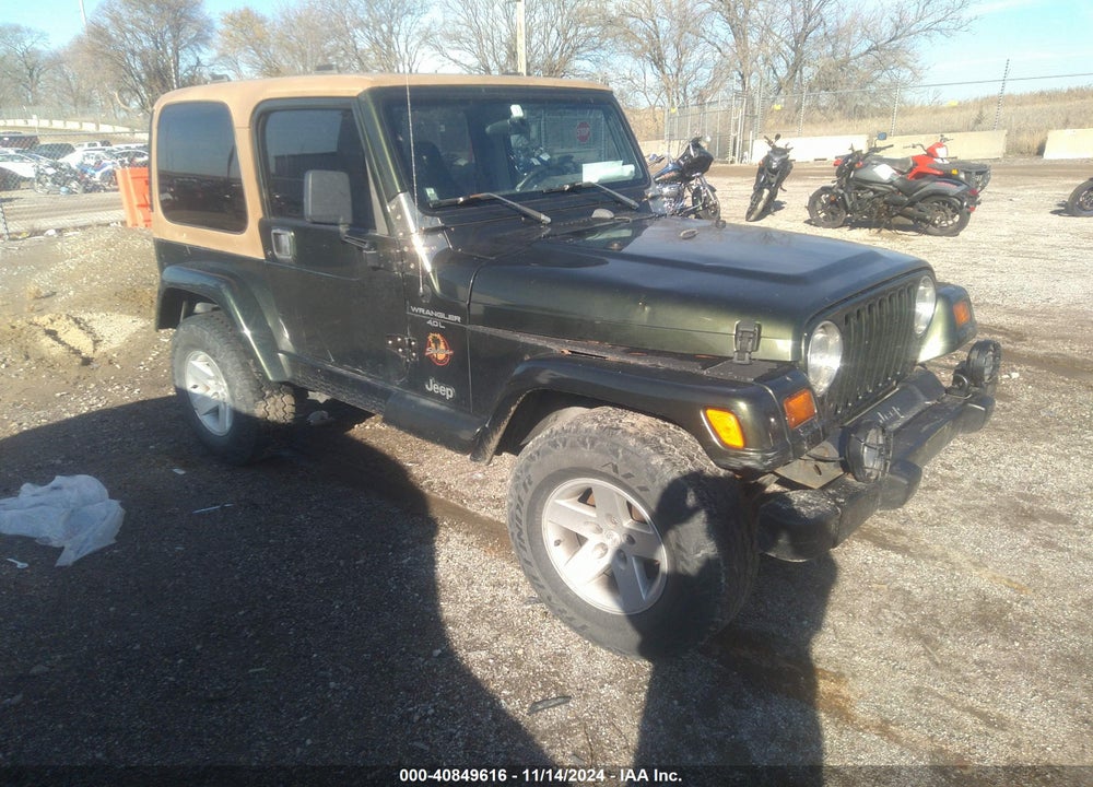 1998 JEEP WRANGLER SAHARA VIN: 1J4FY49S6WP705281