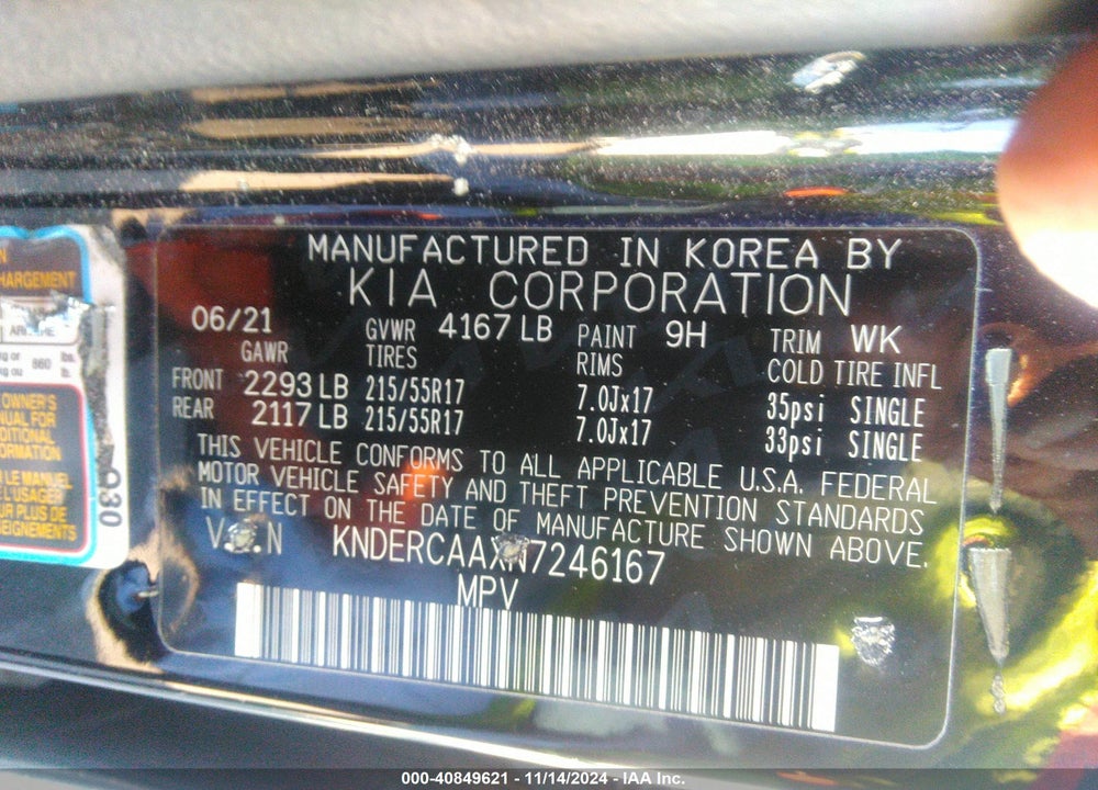 2022 KIA SELTOS EX VIN: KNDERCAAXN7246167