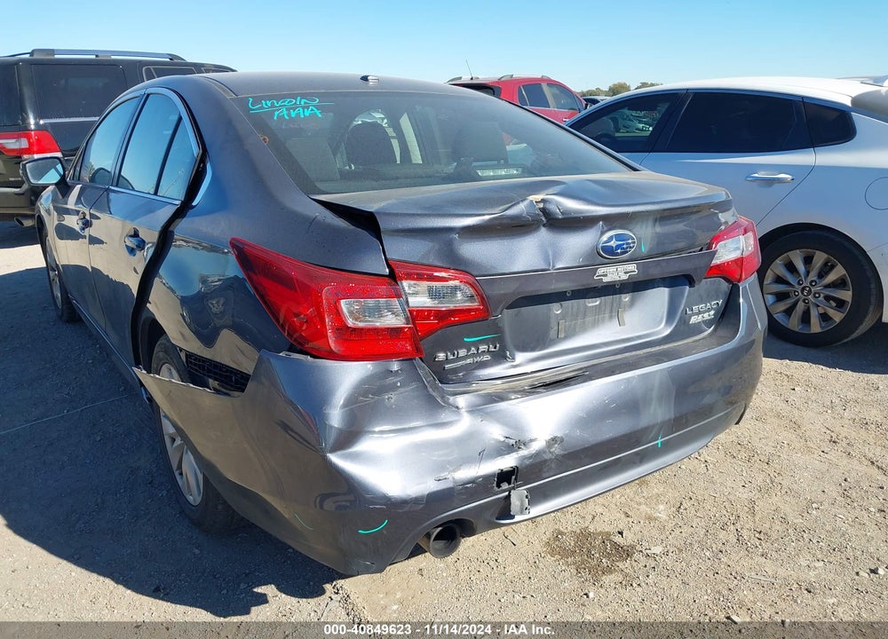 2015 SUBARU LEGACY 2.5I PREMIUM VIN: 4S3BNAF60F3028707