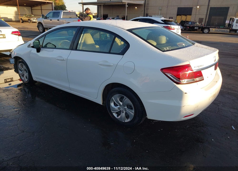 2013 HONDA CIVIC LX VIN: 19XFB2F51DE284528