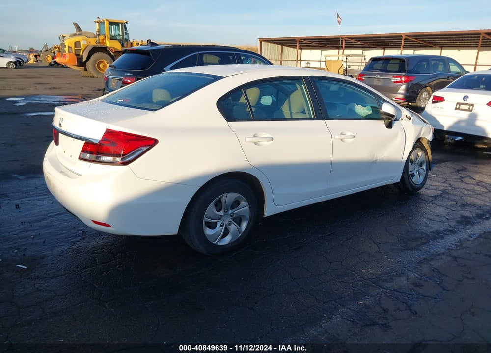 2013 HONDA CIVIC LX VIN: 19XFB2F51DE284528